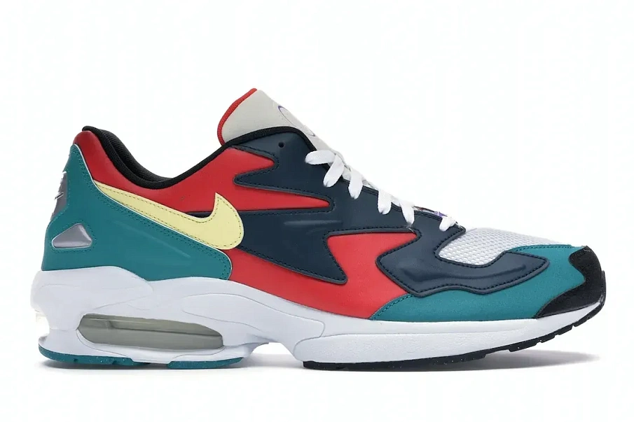 Фото № 1 с приближением к товару «‎Nike Air Max2 Light Habanero Red Navy Emerald»
