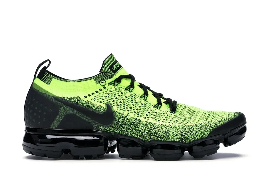 Фото № 1 с приближением к товару «‎Nike Air VaporMax Flyknit 2 Volt Black»