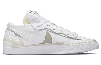 Фото № 2 с приближением к товару «‎sacai x Nike Blazer low Skate shoes White Patent Leather»