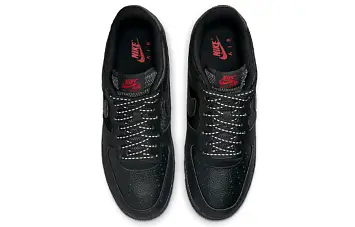 Nike Air Force 1 Low Sneakers BlackRed - 5