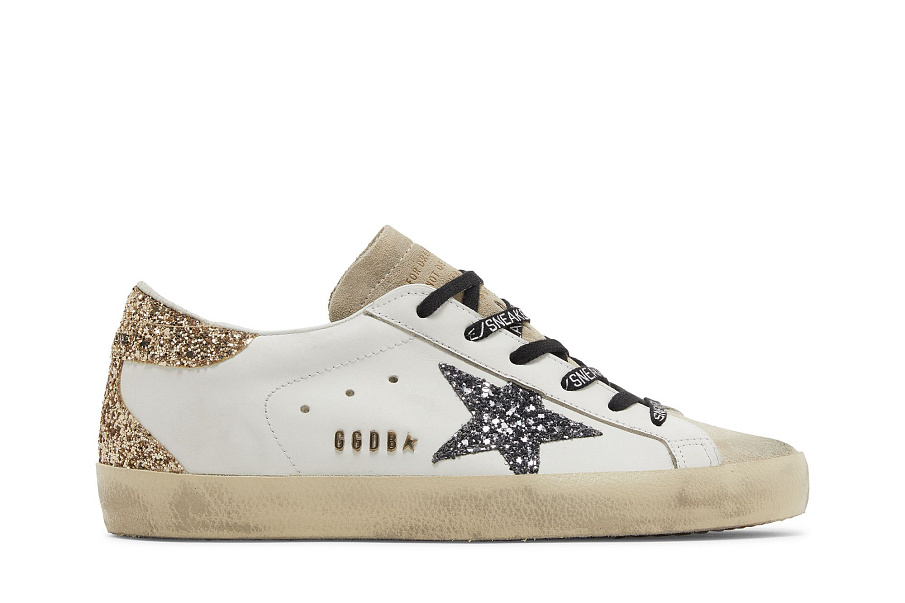 Фото № 2 с приближением к товару «‎Golden Goose Women's Superstar Optic White Seedpearl Glitter»