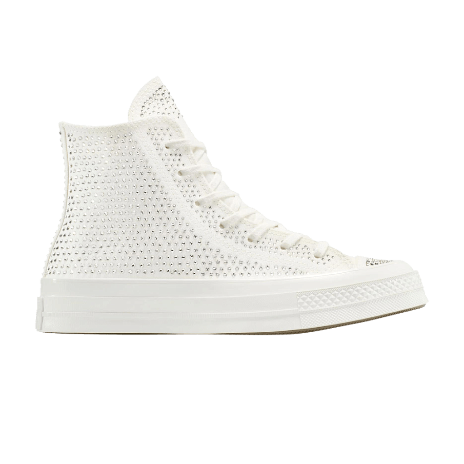 Фото № 1 с приближением к товару «‎Swarovski x Converse Chuck 70 High Vintage White»