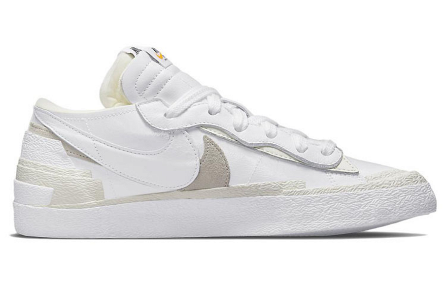 Фото № 2 с приближением к товару «‎sacai x Nike Blazer low Skate shoes White Patent Leather»