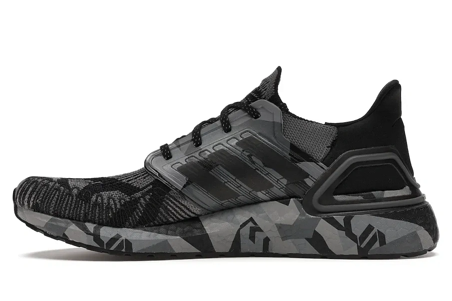 Фото № 3 с приближением к товару «‎adidas Ultra Boost 20 Geometric Black Grey»