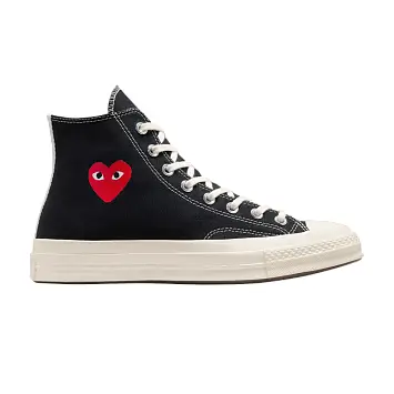 Comme des Garçons PLAY x Converse Chuck 70 High Single Heart - Black - 1