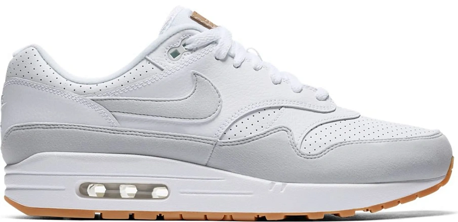 Фото № 1 с приближением к товару «‎Nike Air Max 1 White Platinum Gum»