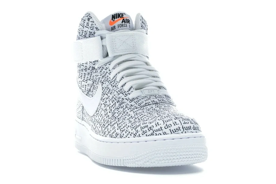 Фото № 2 с приближением к товару «‎Nike Air Force 1 High Just Do It Pack White »