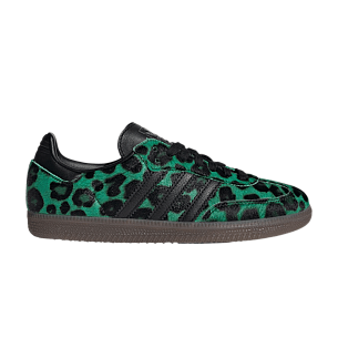 adidas Women's Samba OG Semi Screaming Green Core Black Gold (HQ9374)