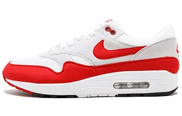  Nike Air Max 1 Running shoes WhiteUniversity RedNeutral GreyBlack - 1