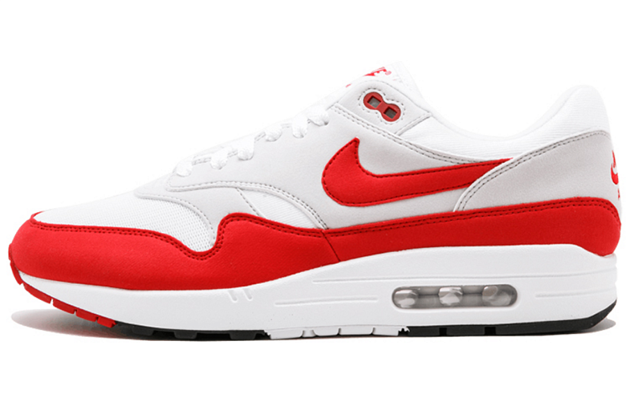 Фото № 1 с приближением к товару «‎ Nike Air Max 1 Running shoes WhiteUniversity RedNeutral GreyBlack»