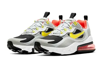 Nike Air Max 270 React (GS) BlackGreyYellow - 5