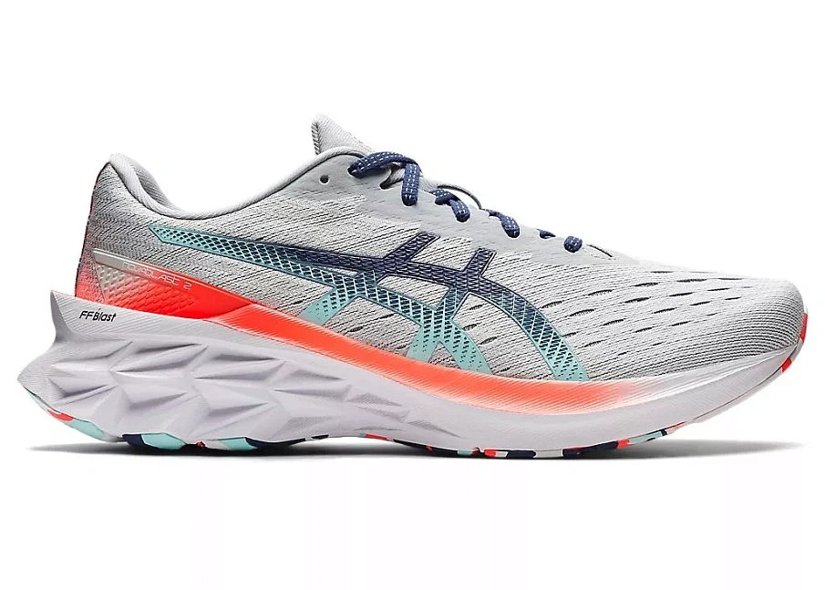 Фото № 1 с приближением к товару «‎ASICS Novablast 2 Glacier Grey Thunder Blue»