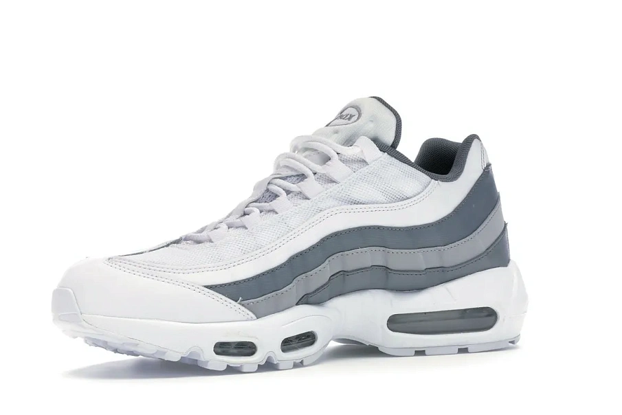 Фото № 4 с приближением к товару «‎Nike Air Max 95 White Cool Grey Wolf Grey»