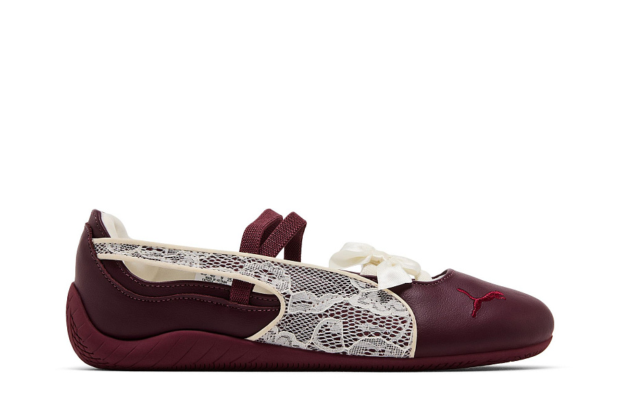 Фото № 2 с приближением к товару «‎Puma Women's Speedcat Ballet Lace Ruby Shimmer Frosted Ivory»