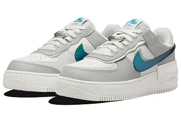 Nike Air Force 1 Low Shadow Sneakers WhiteGreen - 4