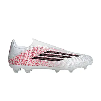 Lamine Yamal x adidas F50 League Laceless FG MG White Black Lucid Red - 1