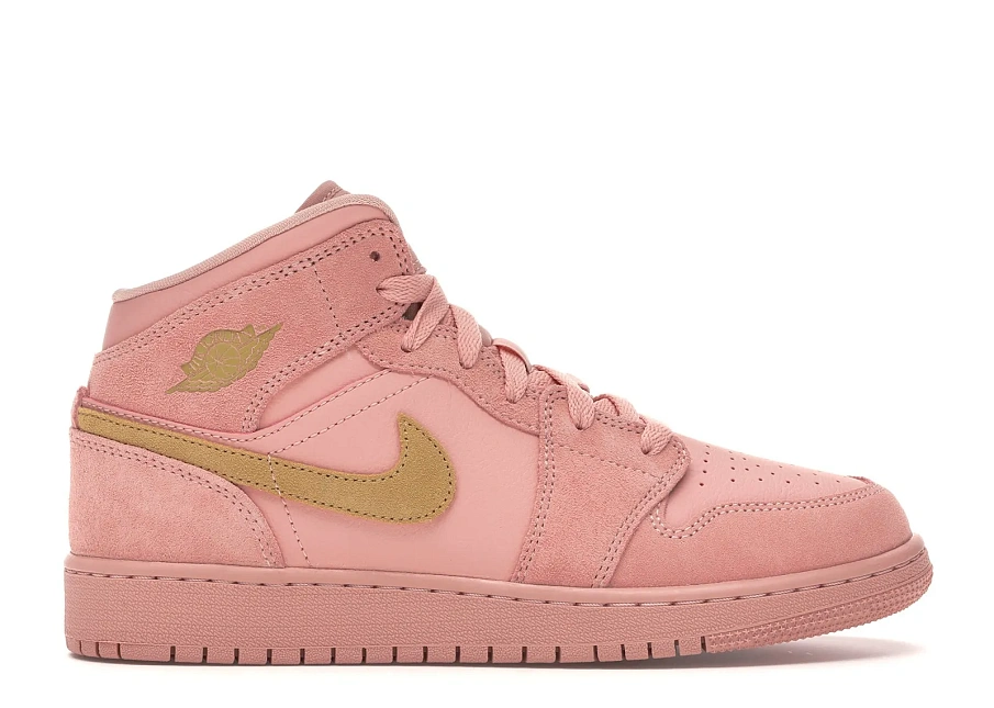 Фото № 1 с приближением к товару «‎Jordan 1 Mid Coral Gold »