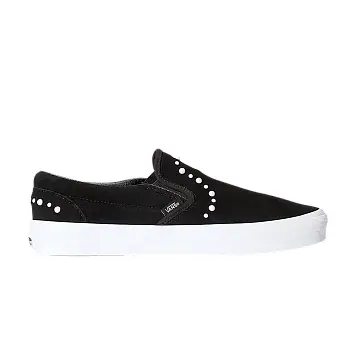 Vans Women's Classic Slip-On Pearls - Black - 1