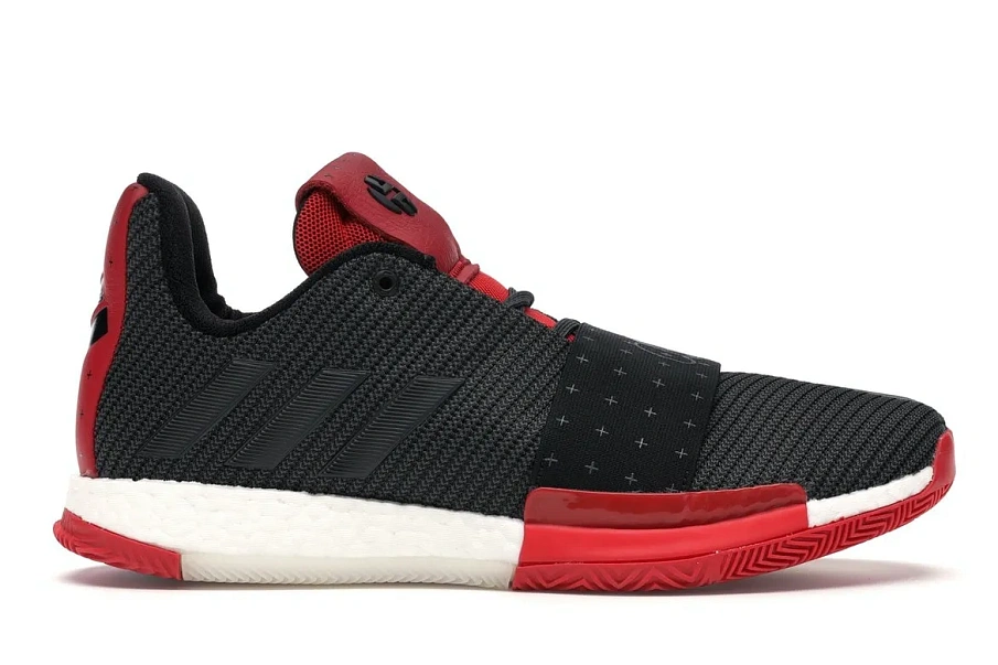 Фото № 1 с приближением к товару «‎adidas Harden Vol. 3 Core Black Scarlet»
