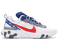 Фото № 1 с приближением к товару «‎Nike React Element 55 White Game Royal Habanero Red»