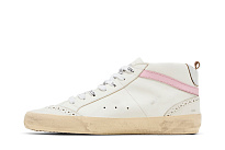 Фото № 4 с приближением к товару «‎Golden Goose Women's Mid Star White Silver Pink»
