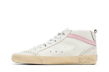 Golden Goose Women's Mid Star White Silver Pink - 4
