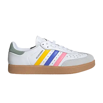 adidas Velosamba Leather White Cobalt Blue Bliss Pink (IH5215)