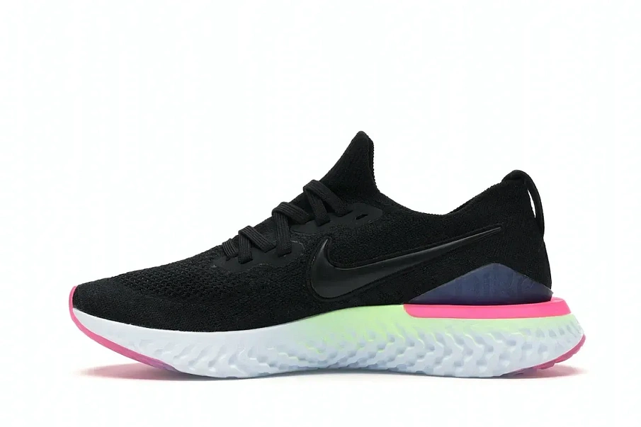Фото № 3 с приближением к товару «‎Nike Epic React Flyknit 2 Black Sapphire Hyper Pink »