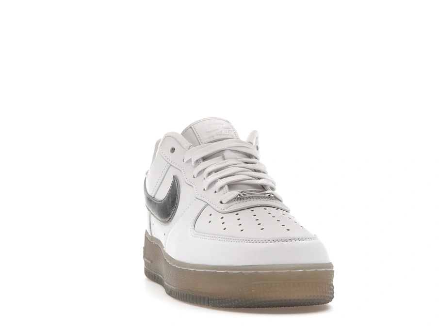 Фото № 4 с приближением к товару «‎Nike Air Force 1 Low 07 PRM White Metallic Silver»