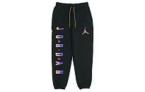 Фото № 1 с приближением к товару «‎Jordan Mens As Dna Hbr Flc Logo Woven Plus Fleece Sports Trousers Black»