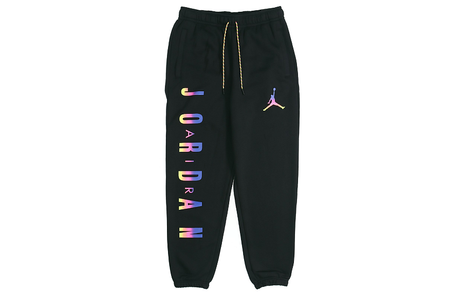 Фото № 1 с приближением к товару «‎Jordan Mens As Dna Hbr Flc Logo Woven Plus Fleece Sports Trousers Black»
