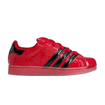 Sp5der x adidas Superstar Black Silver Metallic - 1