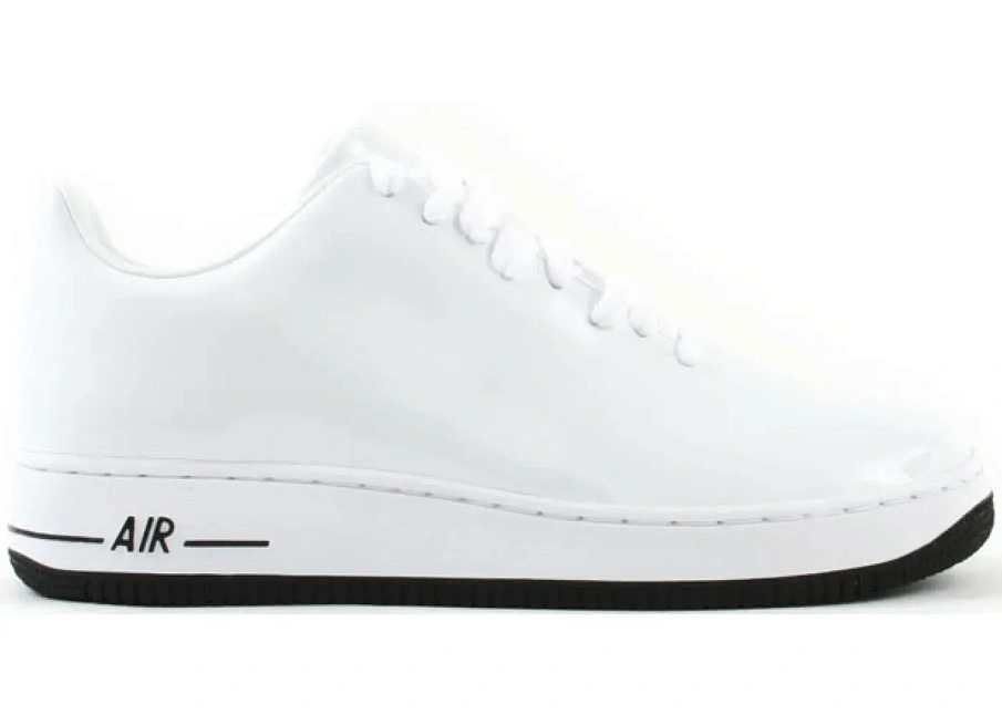 Фото № 1 с приближением к товару «‎Nike Air Force 1 Low Seamless Patent White Black»