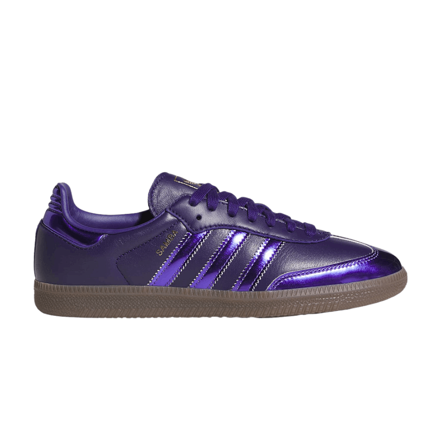 Фото № 1 с приближением к товару «‎adidas Women's Samba OG Collegiate Purple Rush Gold»