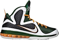 Фото № 1 с приближением к товару «‎Nike LeBron 9 Miami Hurricanes»