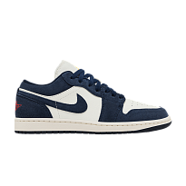Фото № 1 с приближением к товару «‎Air Jordan 1 Low SE Obsidian University Gold»