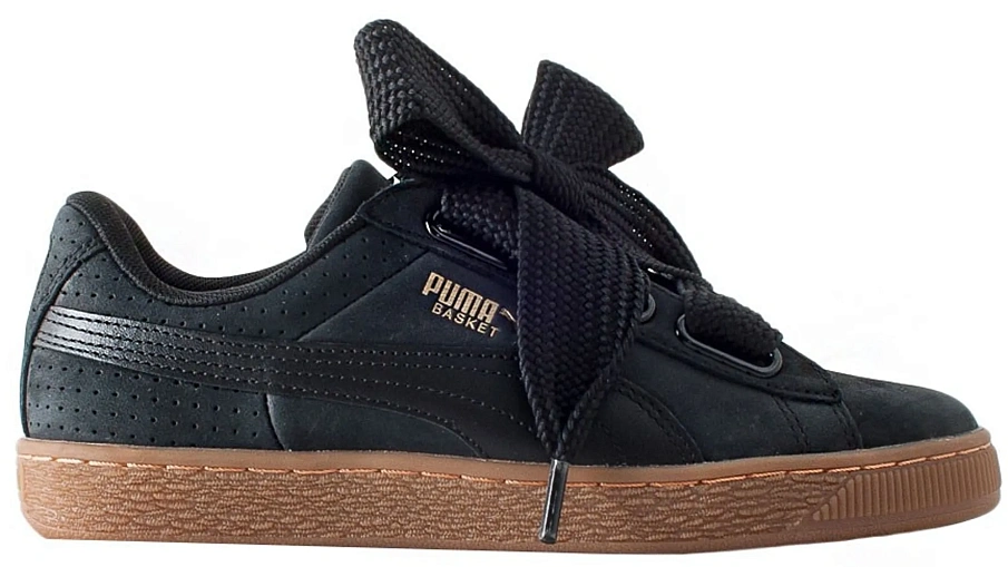 Фото № 1 с приближением к товару «‎Puma Basket Heart Perf Black Gum »