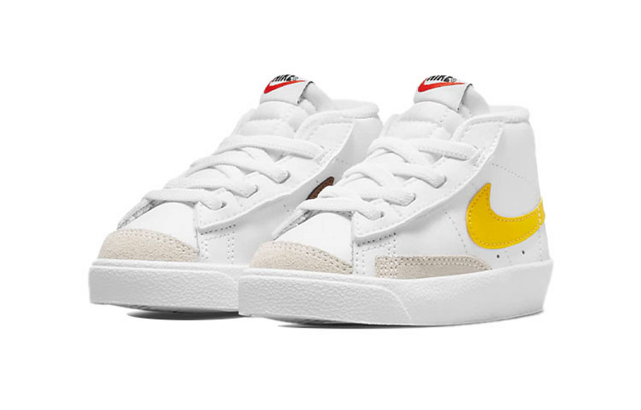 Фото № 3 с приближением к товару «‎(TD) Nike Blazer Mid '77 Mid-Top Sneakers WhiteYellow»