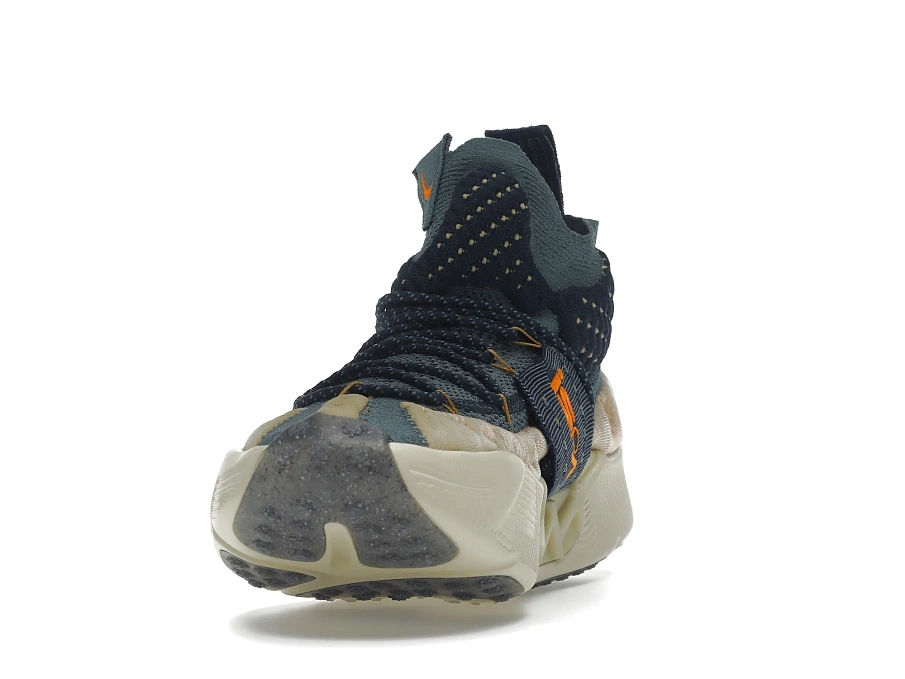 Фото № 2 с приближением к товару «‎Nike ISPA Sense Flyknit Mineral Slate Magma Orange»