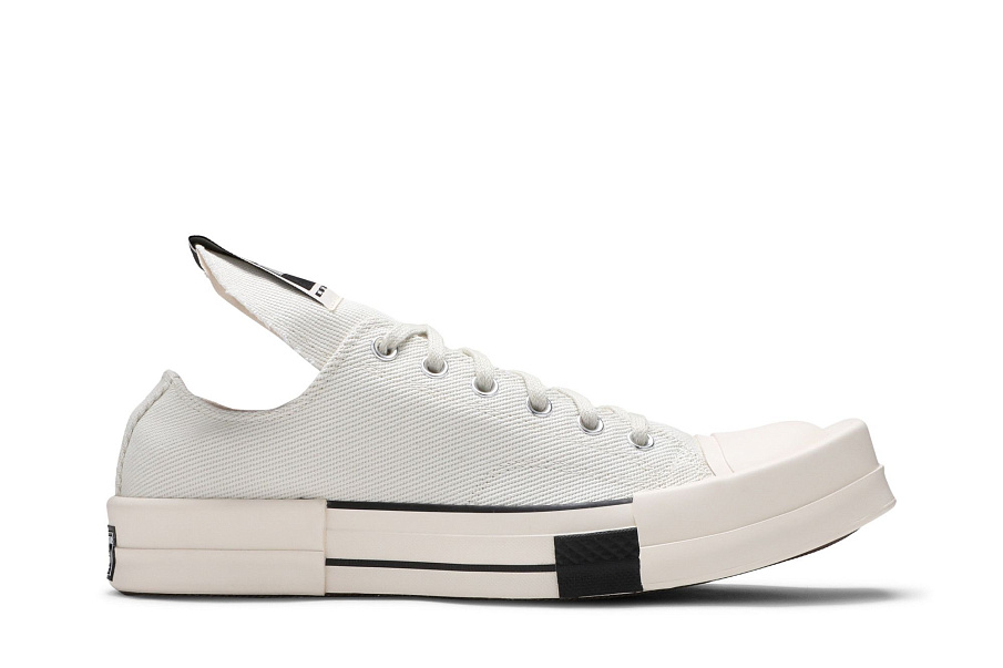 Фото № 2 с приближением к товару «‎Rick Owens x Converse TURBODRK Chuck 70 Low Lily White»