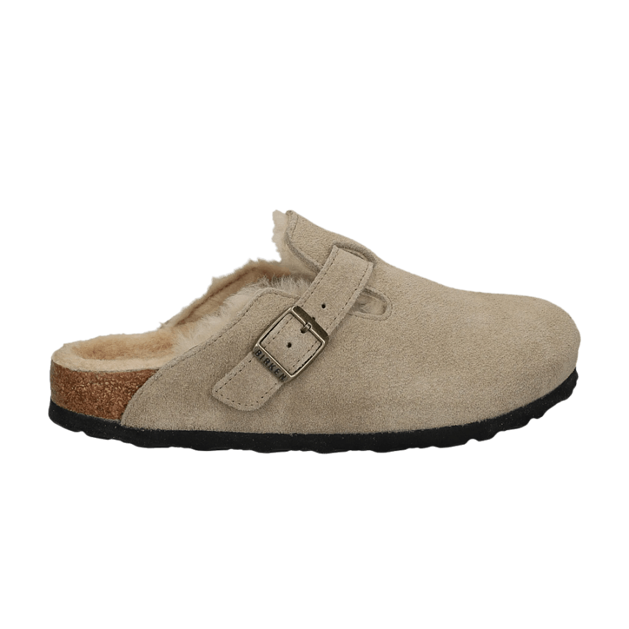 Фото № 1 с приближением к товару «‎Birkenstock Women's Boston Shearling Suede Taupe»