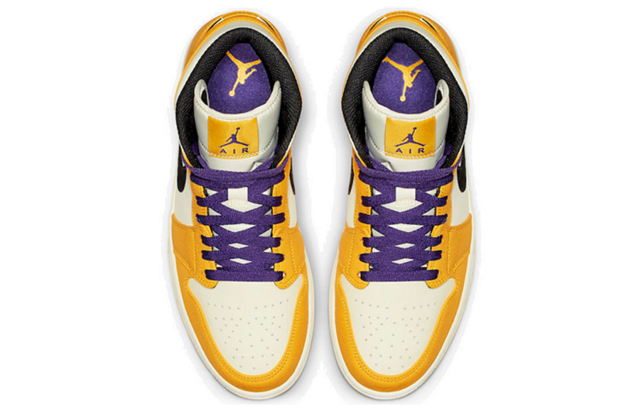 Фото № 4 с приближением к товару «‎Nike Air Jordan 1 Mid SE Lakers»