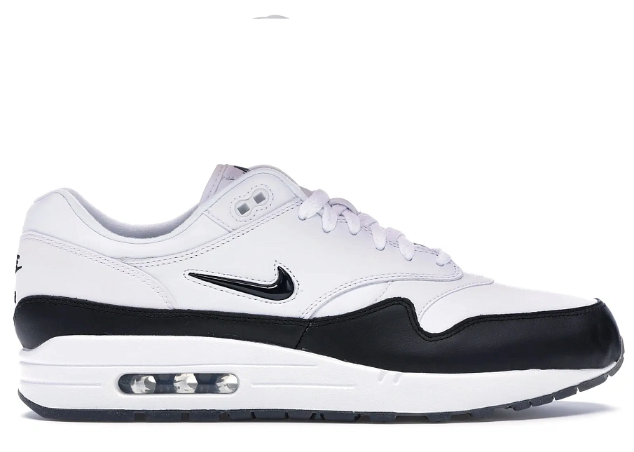 Фото № 1 с приближением к товару «‎Nike Air Max 1 Jewel White Black (2017)»