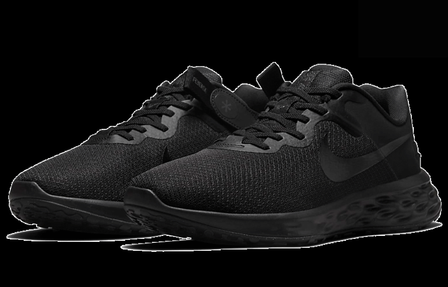 Фото № 3 с приближением к товару «‎Nike Revolution 6 FlyEase Next Nature Low-Top Running Shoes Black»