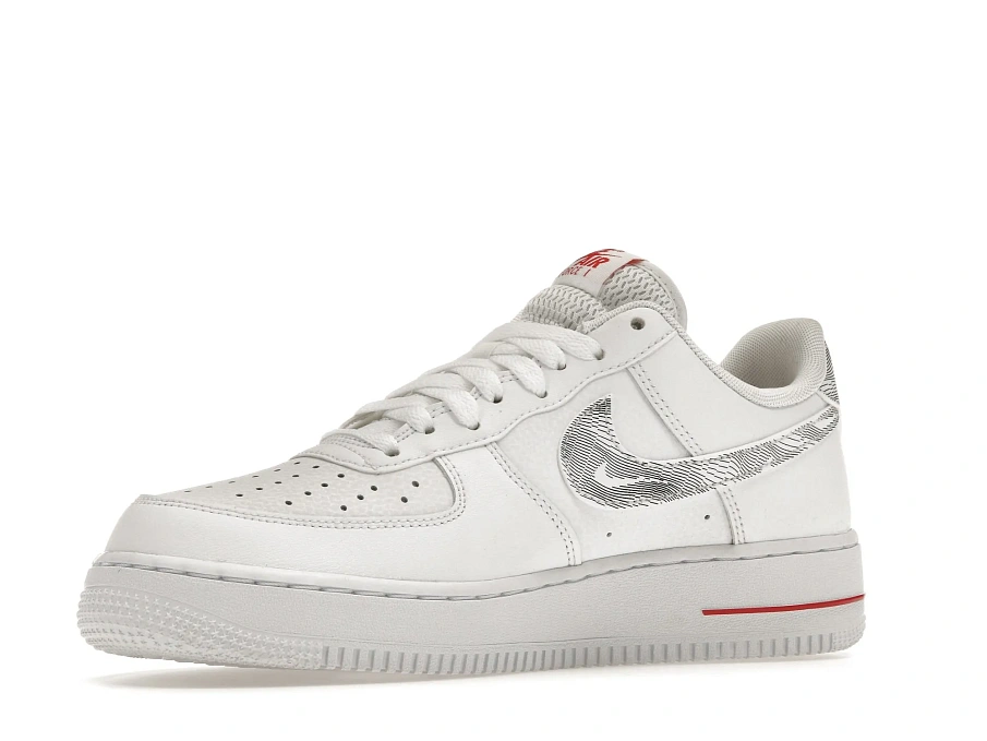 Фото № 4 с приближением к товару «‎Nike Air Force 1 Low Topography Pack White University Red»