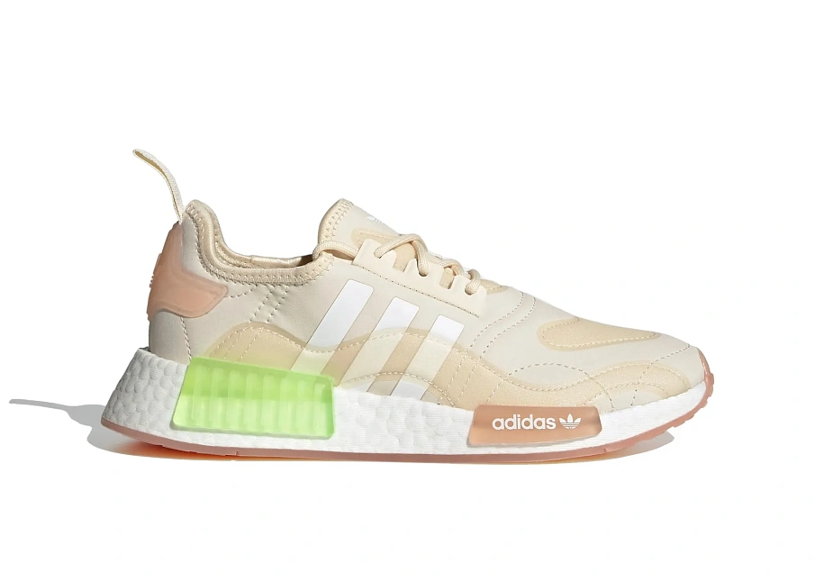 Фото № 1 с приближением к товару «‎adidas NMD R1 Wonder White Signal Green »