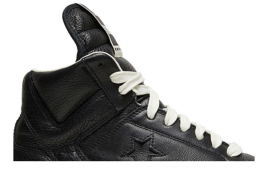 Фото № 3 с приближением к товару «‎Rick Owens x Converse DRKSHDW TURBOWPN Mid Black Cloud Cream»