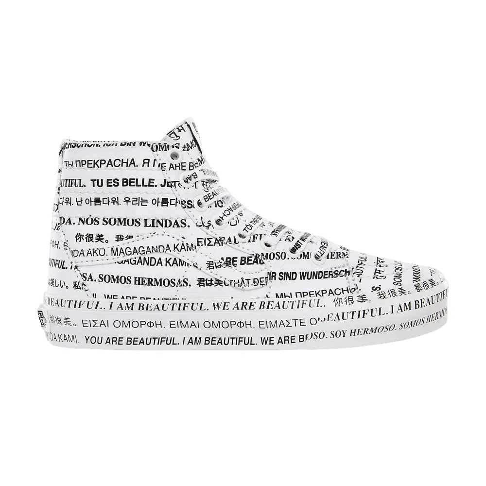 Vans Sk8-Hi Tapered We Are Beautiful - White - 1