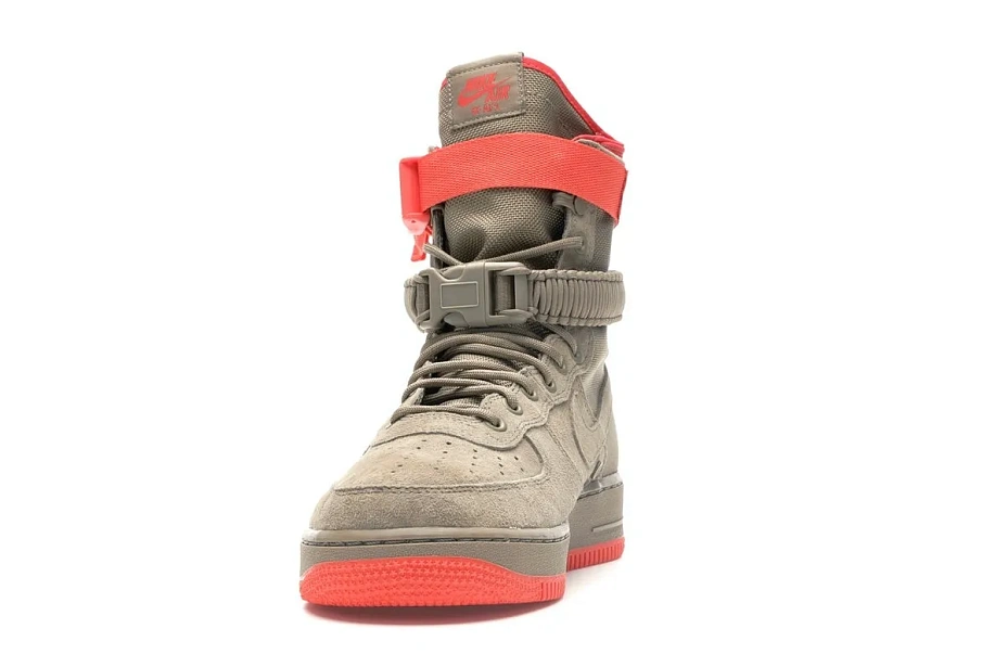 Фото № 2 с приближением к товару «‎Nike Sf Af1 Khaki Khaki-Rush Coral»