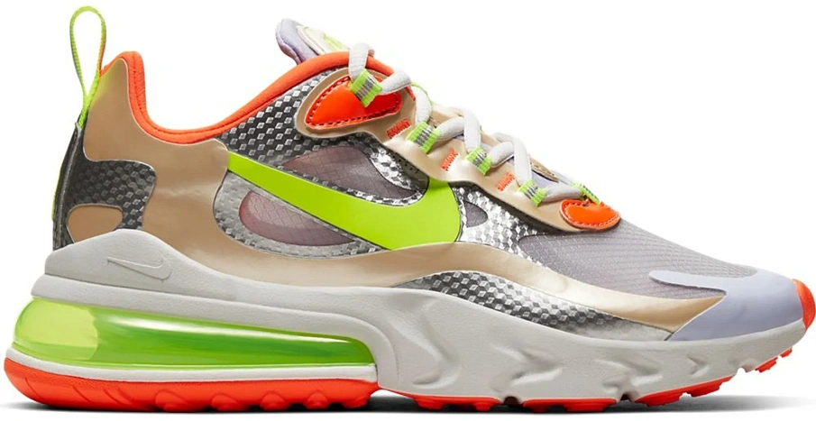 Фото № 1 с приближением к товару «‎Nike Air Max 270 React Desert Ore Volt Orange »
